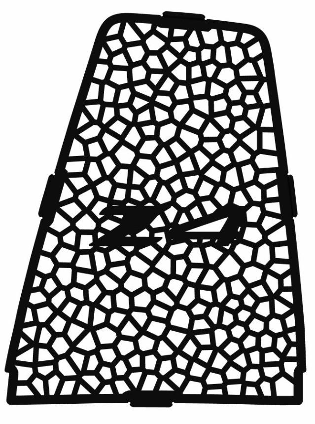 Left/Right wind deflectors for BMW Z4 E85. Unique Voronoi pattern.